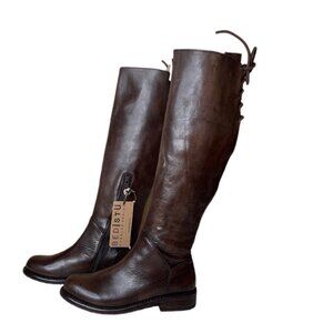 BED STU Manchester Distressed Leather Riding Boots BedStu Size 6.5